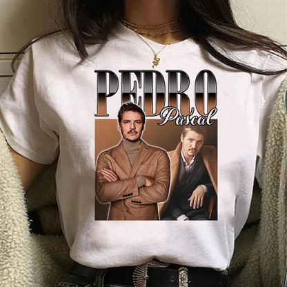 Pedro Pascal t shirt women streetwear anime summer Tee girl streetwear clothing