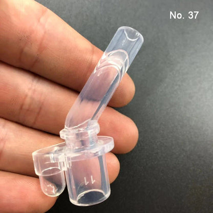 3 Pieces Sippy Spouts Transparent Silicone Soft Reusable Drinking Straws Accessory for Vacuum Flask Insulation Cup Water Bottle