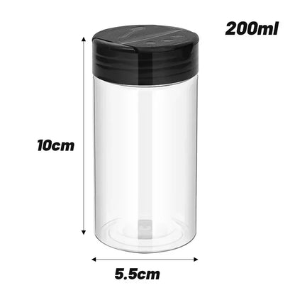 24-1PCS Transparent Seasoning Jars Reusable Large Empty Spice Condiment Storage Bottles Season Powder Containers Box For Kitchen