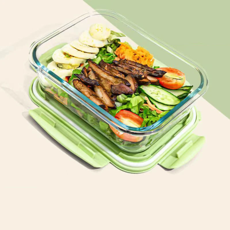 New style Lunch Box Glass 1050ml Microwave Bento Box Food Storage Box school food containers compartment