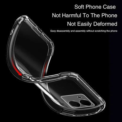 Anti Drop Airbag Phone Cases for VIVO Y18 Y18i Y18E Y18S  VIVOY18 Soft Full Protective Transparent Defence Protect Bumper Covers