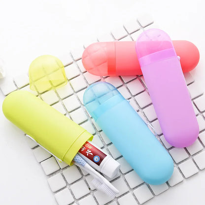 Portable Travel Toothpaste Toothbrush Holder  Storage Case Outdoor Holder Organizer Bathroom Accessories Toothbrush Cover baño