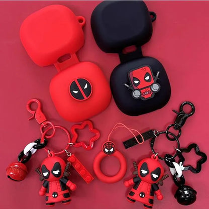 Marvel Deadpool Earphone Case For Anker Soundcore P40i/ R50i/P20i/P25i/Life P3 Silicone Wireless Earbuds Cover With Keychain