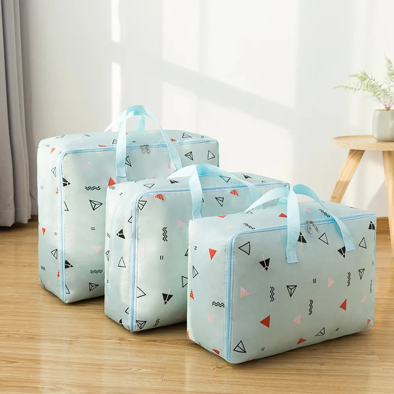 Portable Storage Bag Cartoon Oxford Cloth Quilt Storage Bag Large-Capacity Travel Package Toy Organizing Bag Waterproof Package