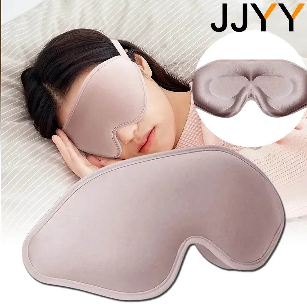 JJYY 3D Depth Contour Adjustable Sleep Eye Mask Blackout Zero IOP Cup Eye Mask Suitable for Sleep Meditation Travel