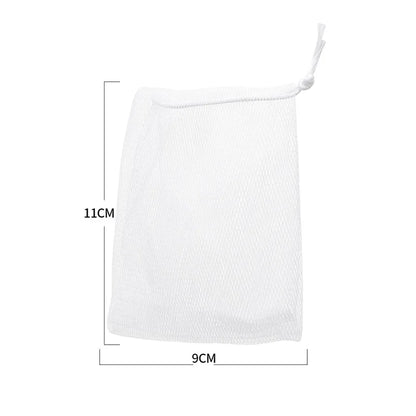 1/20PCS Facial Cleanser Soap Mesh Bags Foaming Mesh Soap Body Wash Foaming Mesh Bag Drawstring Bags Household Cleaning Supplies