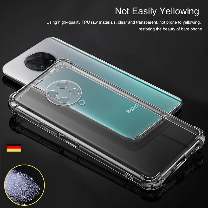 Transparent Silicone Phone Case for Xiaomi Poco F2 Pro F2Pro Airbag Soft Original Back Cover Camera Protection Fundas Accessorie